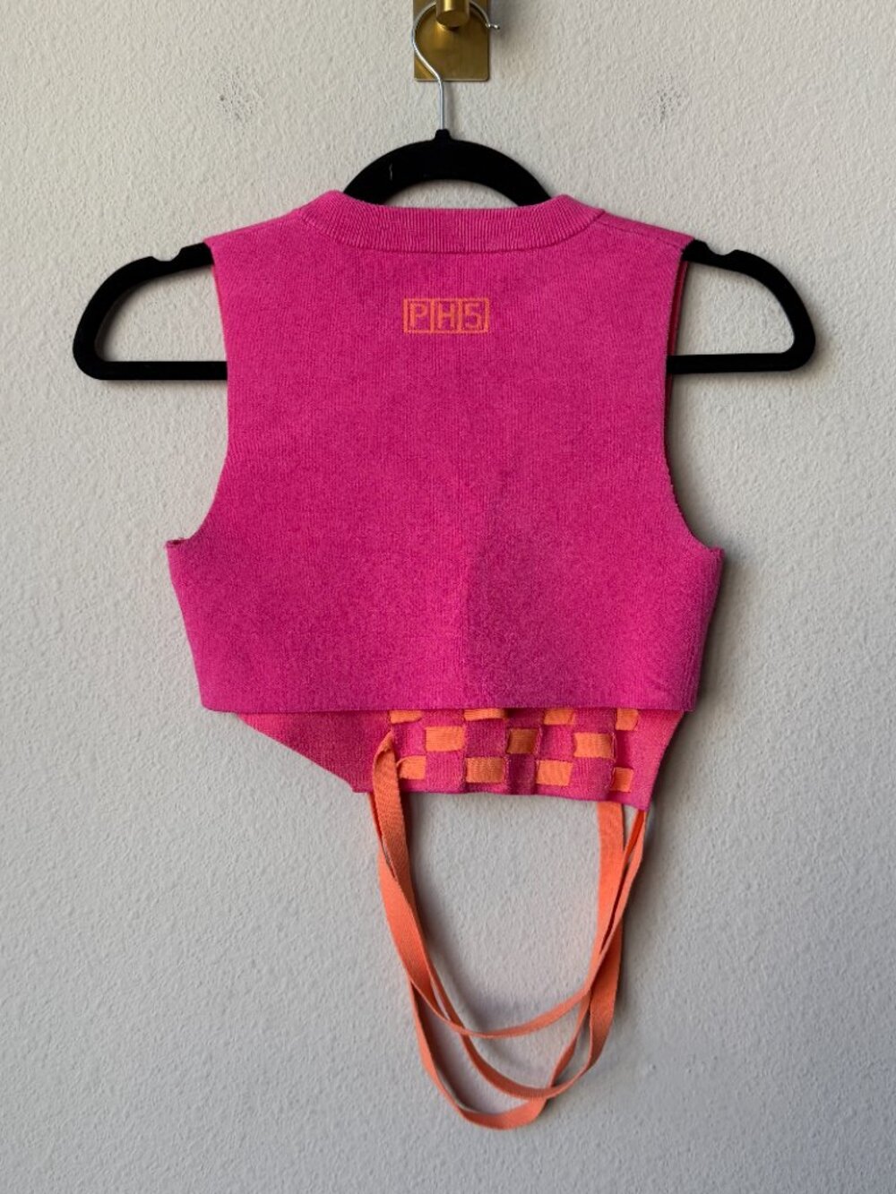 PH5 Alva Wavy Eco Skort Top Set in Pink Orange Size S - Picture 4 of 8
